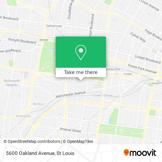 Mapa de 5600 Oakland Avenue
