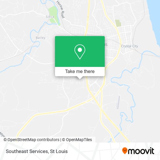 Southeast Services map