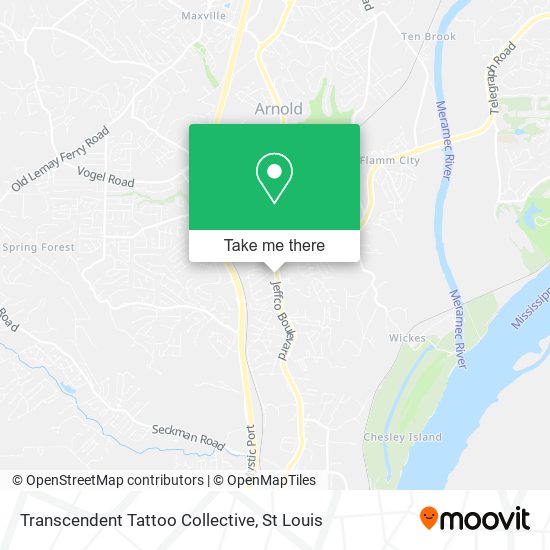 Transcendent Tattoo Collective map