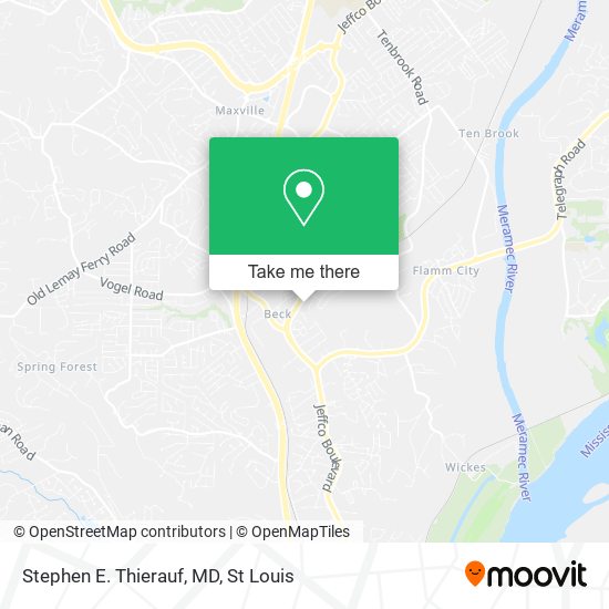 Stephen E. Thierauf, MD map