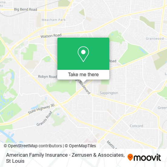 Mapa de American Family Insurance - Zerrusen & Associates