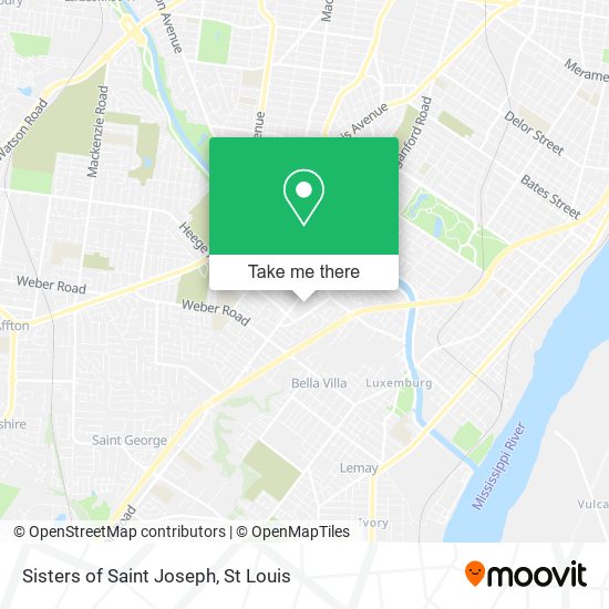 Sisters of Saint Joseph map