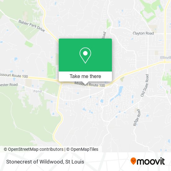 Stonecrest of Wildwood map