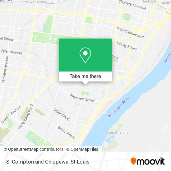 S. Compton and Chippewa map