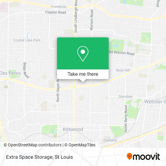 Extra Space Storage map