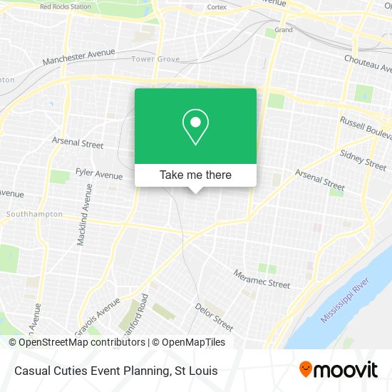 Casual Cuties Event Planning map