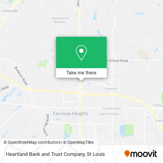 Heartland Bank and Trust Company map