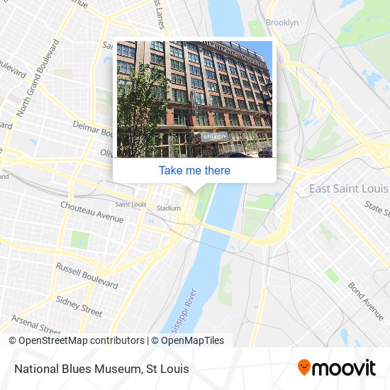 National Blues Museum map