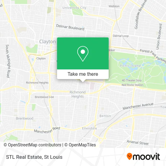 STL Real Estate map