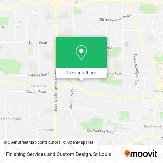 Finishing Services and Custom Design map