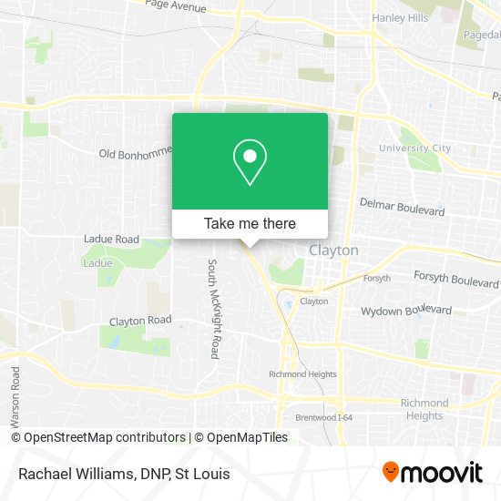Mapa de Rachael Williams, DNP