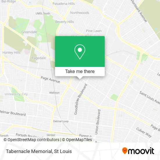 Tabernacle Memorial map