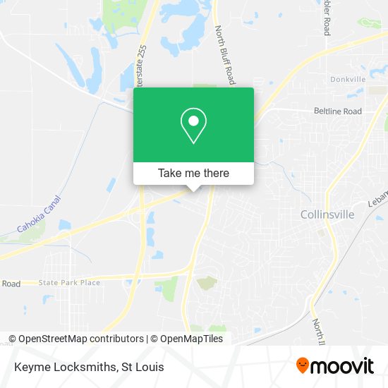 Keyme Locksmiths map