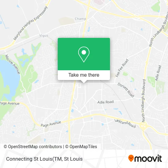 Connecting St Louis map