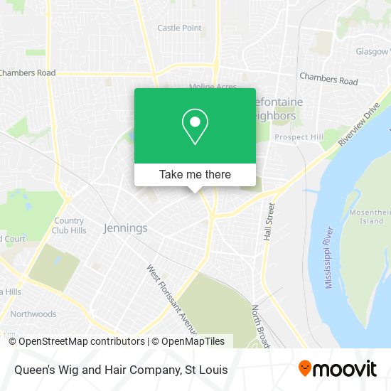 Mapa de Queen's Wig and Hair Company