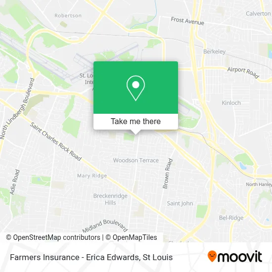 Farmers Insurance - Erica Edwards map