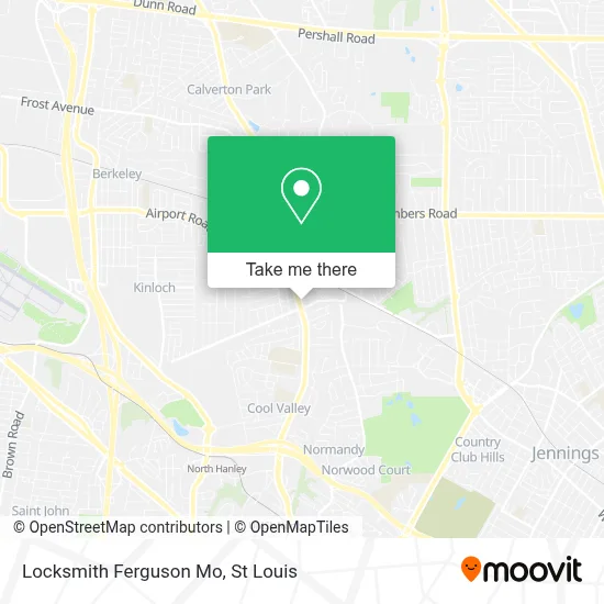 Locksmith Ferguson Mo map