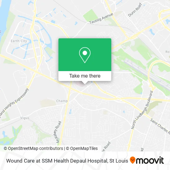 Wound Care at SSM Health Depaul Hospital map