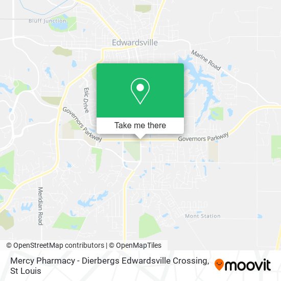 Mercy Pharmacy - Dierbergs Edwardsville Crossing map