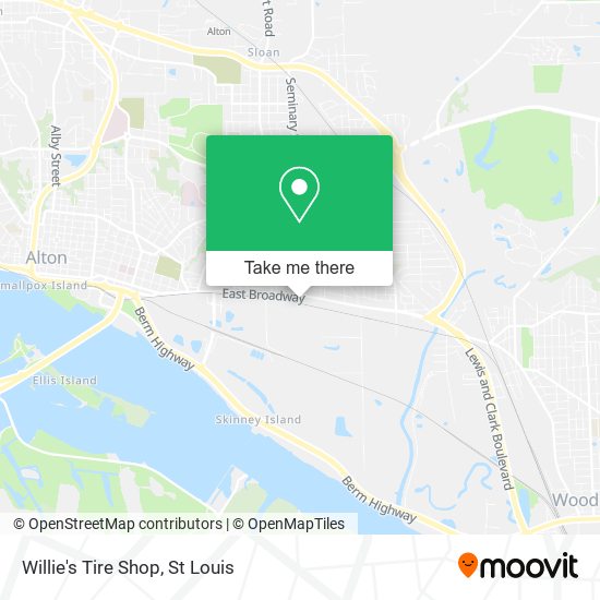 Mapa de Willie's Tire Shop