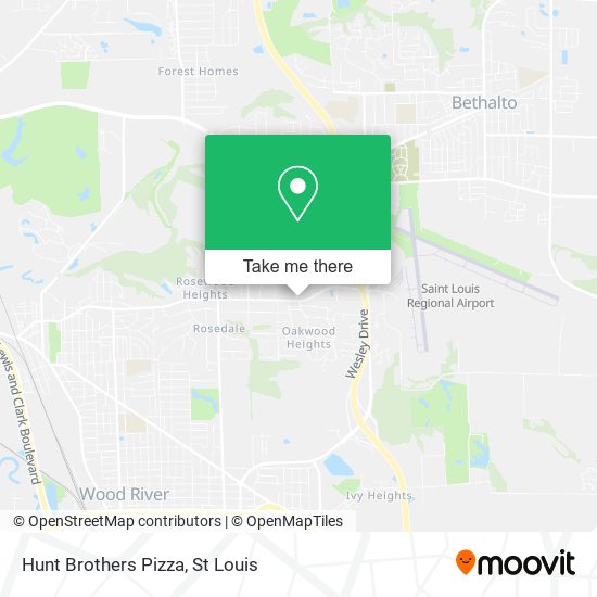 Mapa de Hunt Brothers Pizza