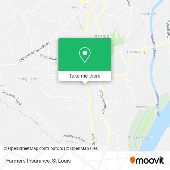 Mapa de Farmers Insurance