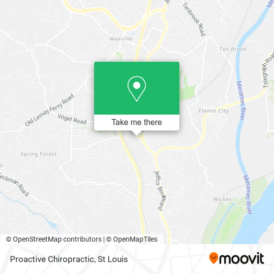 Proactive Chiropractic map