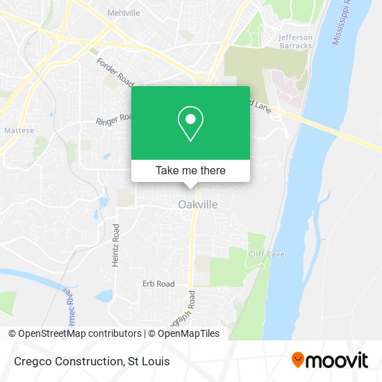 Cregco Construction map