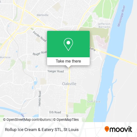 Rollup Ice Cream & Eatery STL map