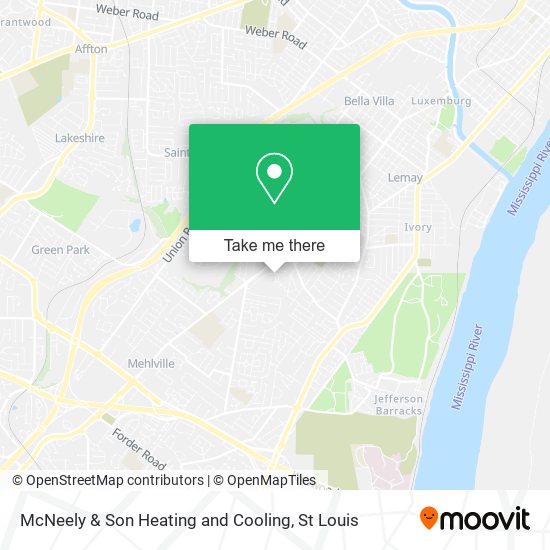 McNeely & Son Heating and Cooling map