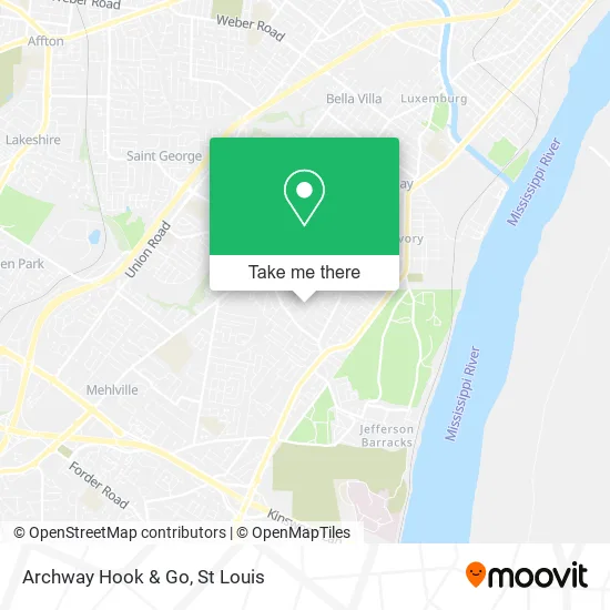 Archway Hook & Go map
