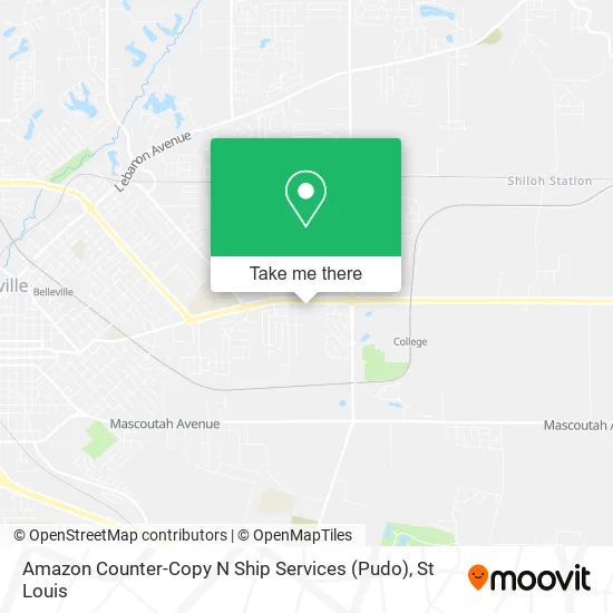 Amazon Counter-Copy N Ship Services (Pudo) map