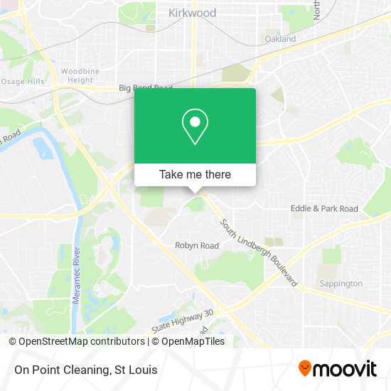 On Point Cleaning map