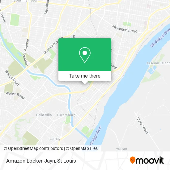 Amazon Locker-Jayn map