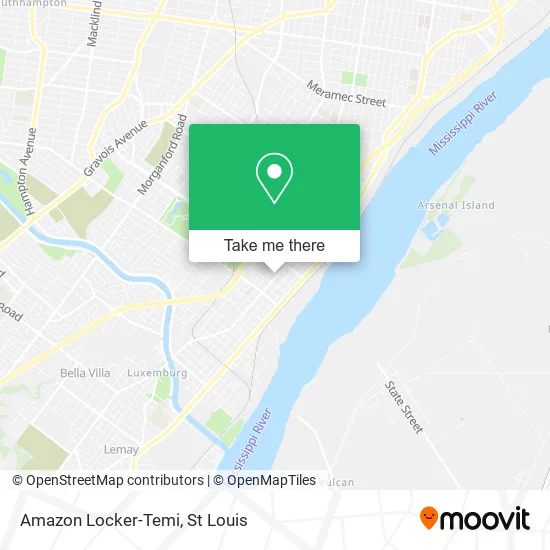 Amazon Locker-Temi map