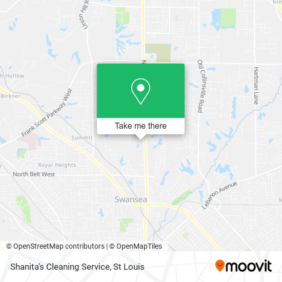 Shanita's Cleaning Service map