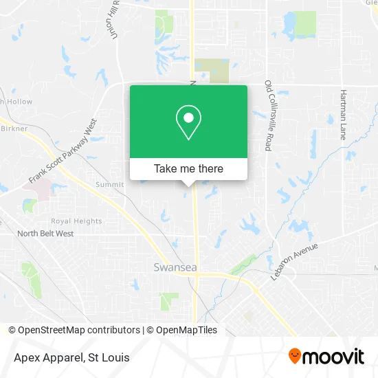 Apex Apparel map
