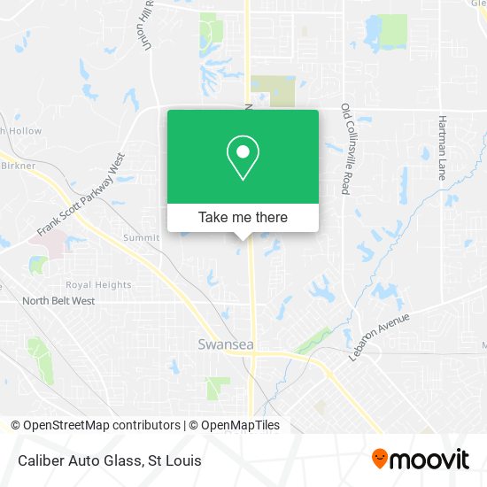 Caliber Auto Glass map