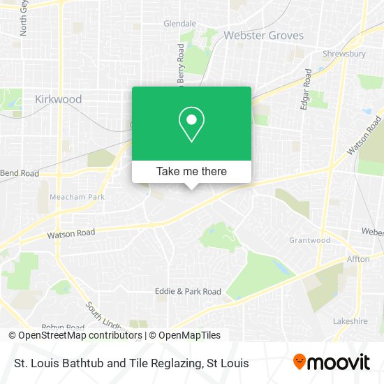 St. Louis Bathtub and Tile Reglazing map