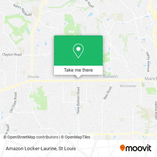 Mapa de Amazon Locker-Laurine