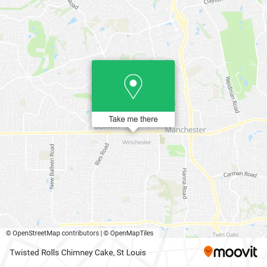 Twisted Rolls Chimney Cake map