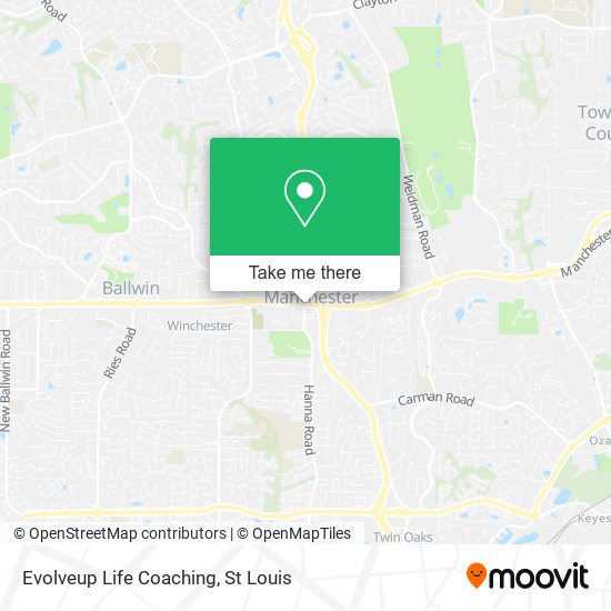 Evolveup Life Coaching map