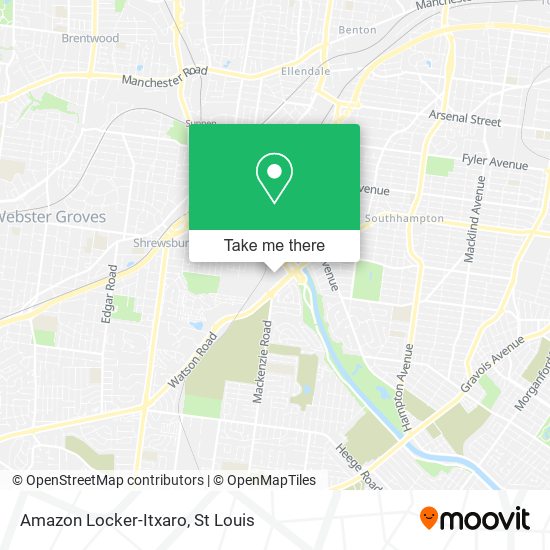 Amazon Locker-Itxaro map