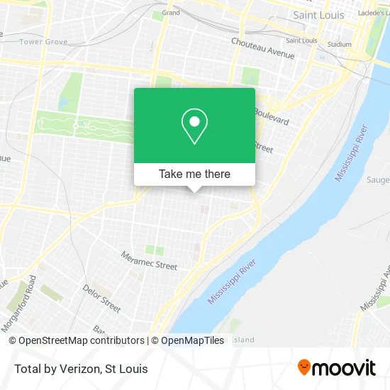 Total by Verizon map