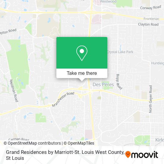 Grand Residences by Marriott-St. Louis West County map