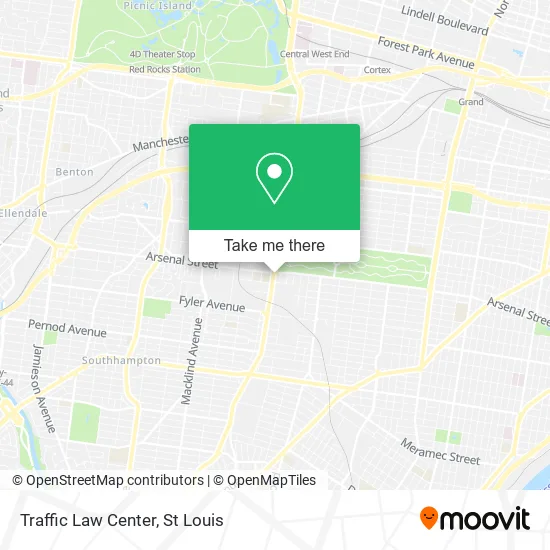 Traffic Law Center map