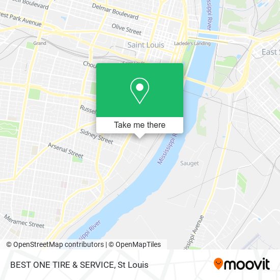 BEST ONE TIRE & SERVICE map