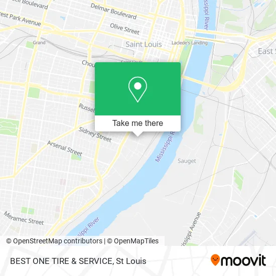 BEST ONE TIRE & SERVICE map