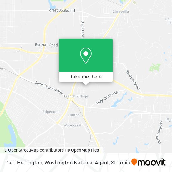 Carl Herrington, Washington National Agent map