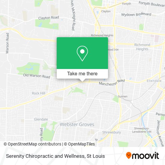 Serenity Chiropractic and Wellness map